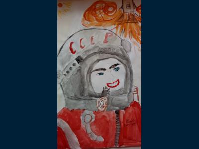 Картина. Автор: Кильдибаев Ильяс. Техника: акварель. Класс: 1 Будь первым