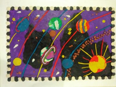 Картина. Автор: Колесников Андрей. Техника: другая. Класс: 1 Космические дали