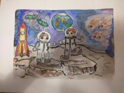 Юные космонавты