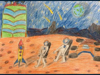 Астронавты на  Марсе