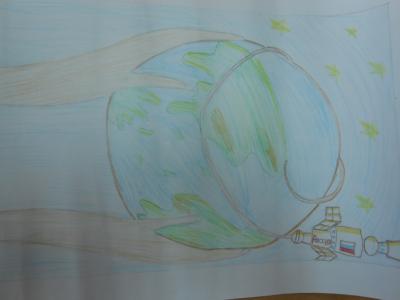 Картина. Автор: Фазыльянов Радмир. Техника: карандаш. Класс: 3 Мир в наших руках