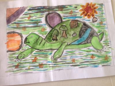 Картина. Автор: Куланбаев Урал Рустамович. Техника: акварель. Класс: 5 Будь первым