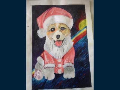 Картина. Автор: Байтурин Хакимьян. Техника: акварель. Класс: 8 события во вселенной