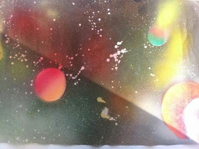 Картина. Автор: Ганиев Фаруаз Айратович. Техника: акварель. Класс: 8 космические дали