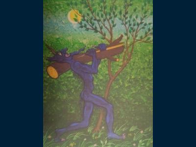 Картина. Автор: Шаймарданов Динислам. Техника: гуашь. Класс: 1 Шурале