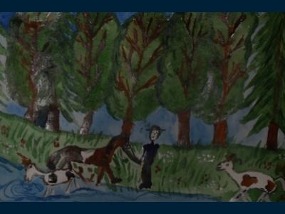 Картина. Автор: Юнусова Элина. Техника: гуашь. Класс: 2 Башкортостан - мой край родной