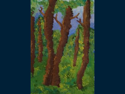 Картина. Автор: Костина Диана Андреевна. Техника: гуашь. Класс: 2 "Лето"