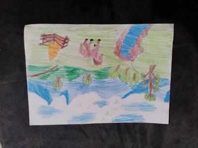 Картина. Автор: Аллаяров Илья. Техника: карандаш. Класс: 3 Мой край