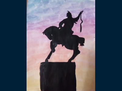 Картина. Автор: Ахметьянова Самира. Техника: акварель. Класс: 4 Я рисую мой Башкортостан.