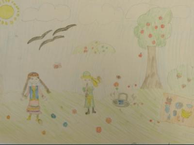 Картина. Автор: Фаттахова Амиля. Техника: карандаш. Класс: 4 Я рисую мой Башкортостан