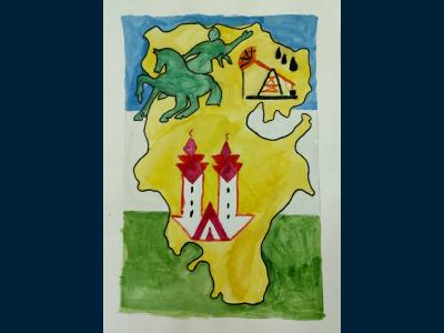 Картина. Автор: Шрамко Алина. Техника: смешанная техника. Класс: 5 Башкортостан