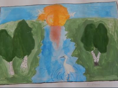 Картина. Автор: Кислицына Ксения. Техника: акварель. Класс: 6 Краски родного края