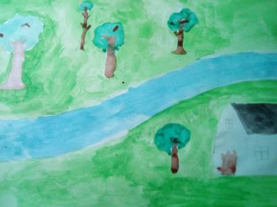 Картина. Автор: Клещук Богдан. Техника: акварель. Класс: 7 Башкортостан