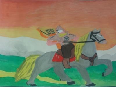 Картина. Автор: Ибатова Сабина. Техника: гуашь. Класс: 7 Семь чудес Башкортостана