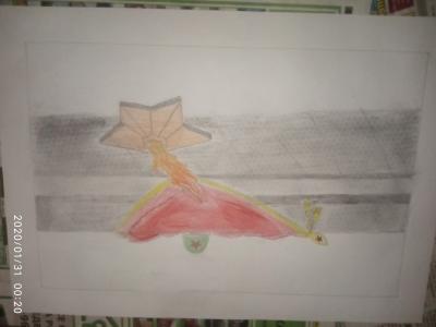 Картина. Автор: Байтуллина Лиана. Техника: карандаш. Класс: 3 Символы Великой Победы