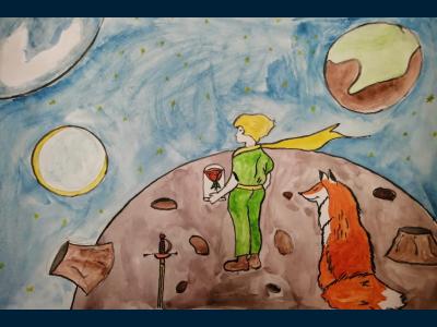Картина. Автор: Ахметова Альяна Артуровна. Техника: акварель. Класс: 1 Мы в ответе - за нашу планету