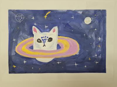 Картина. Автор: Ягудина Камилла. Техника: гуашь. Класс: 1 Котурн