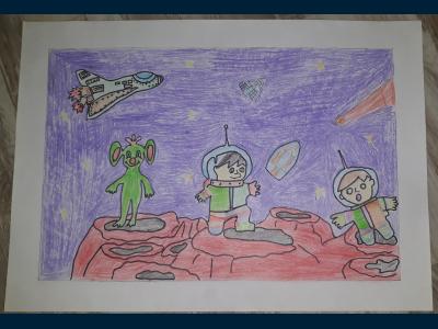 Картина. Автор: Коннов Дмитрий. Техника: карандаш. Класс: 2