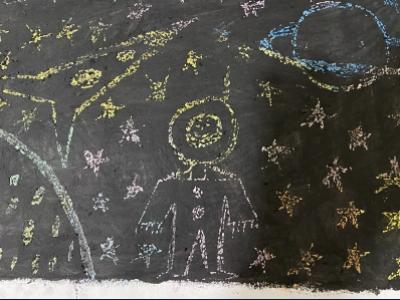 Картина. Автор: Идрисова Ильдана. Техника: другая. Класс: 3 «Космос»