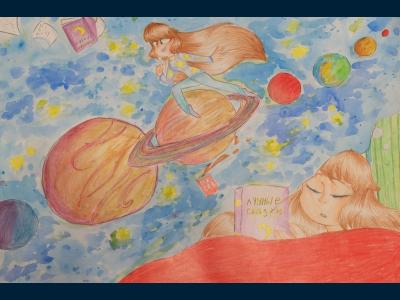 Картина. Автор: Сафронова Анна. Техника: смешанная техника. Класс: 4 Сон