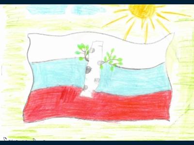 Картина. Автор: Смирнов Даниил Алексеевич. Техника: карандаш. Класс: 2 Символы России
