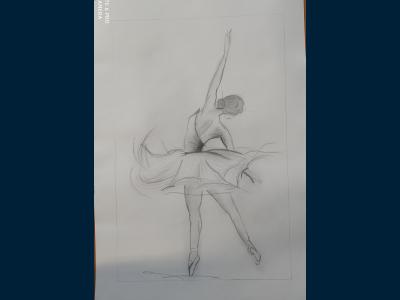 Картина. Автор: Леликов Тимофей Максимович. Техника: карандаш. Класс: 2 Русский балет