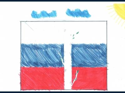 Картина. Автор: Байгильдин Алим. Техника: карандаш. Класс: 2 Моя Россия