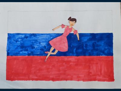 Картина. Автор: Суфьянова Карина. Техника: смешанная техника. Класс: 3 Принцесса балета