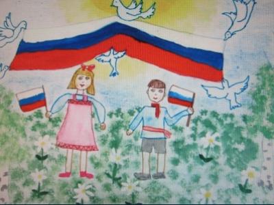 Картина. Автор: Рыбкин Глеб. Техника: акварель. Класс: 3 Я живу в России