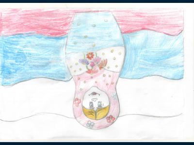 Картина. Автор: Исмагилова Валерия. Техника: карандаш. Класс: 3 Символы России