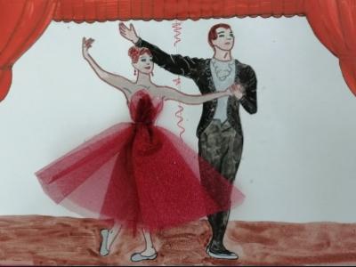Картина. Автор: Зимина Маргарита. Техника: акварель. Класс: 4 Русский балет