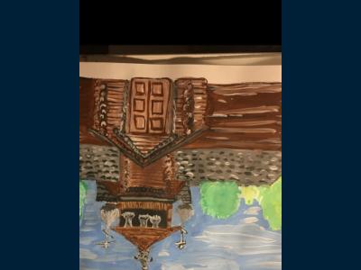 Картина. Автор: Нургалиева Амалия Артуровна. Техника: гуашь. Класс: 6 ДРЕВНЕРУССКАЯ ЦЕРКОВЬ