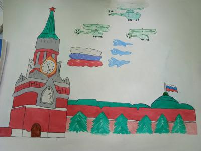 Картина. Автор: Суяргулова Алсу. Техника: смешанная техника. Класс: 6 Города России.