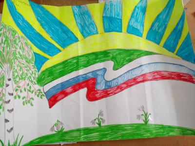 Картина. Автор: Клюгина Марина. Техника: другая. Класс: 6 Моя Россия