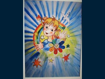 Картина. Автор: Сухова Екатерина. Техника: акварель. Класс: 7 Я люблю свою Россию!