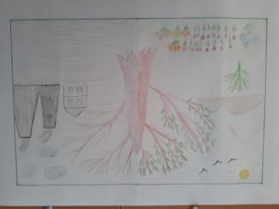 Картина. Автор: Авзалова Камилла. Техника: карандаш. Класс: 4 Экология глазами детей