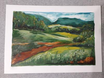 Картина. Автор: Муратова Ксения. Техника: гуашь. Класс: 8 Земли родной очарование