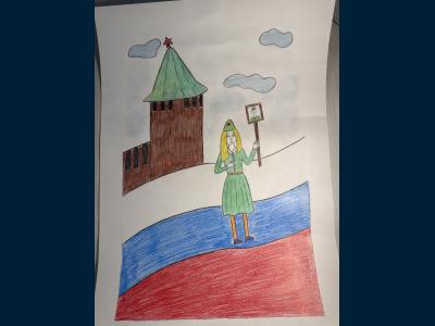 Картина. Автор: Жукова Елизавета. Техника: карандаш. Класс: 5 Бессмертный полк